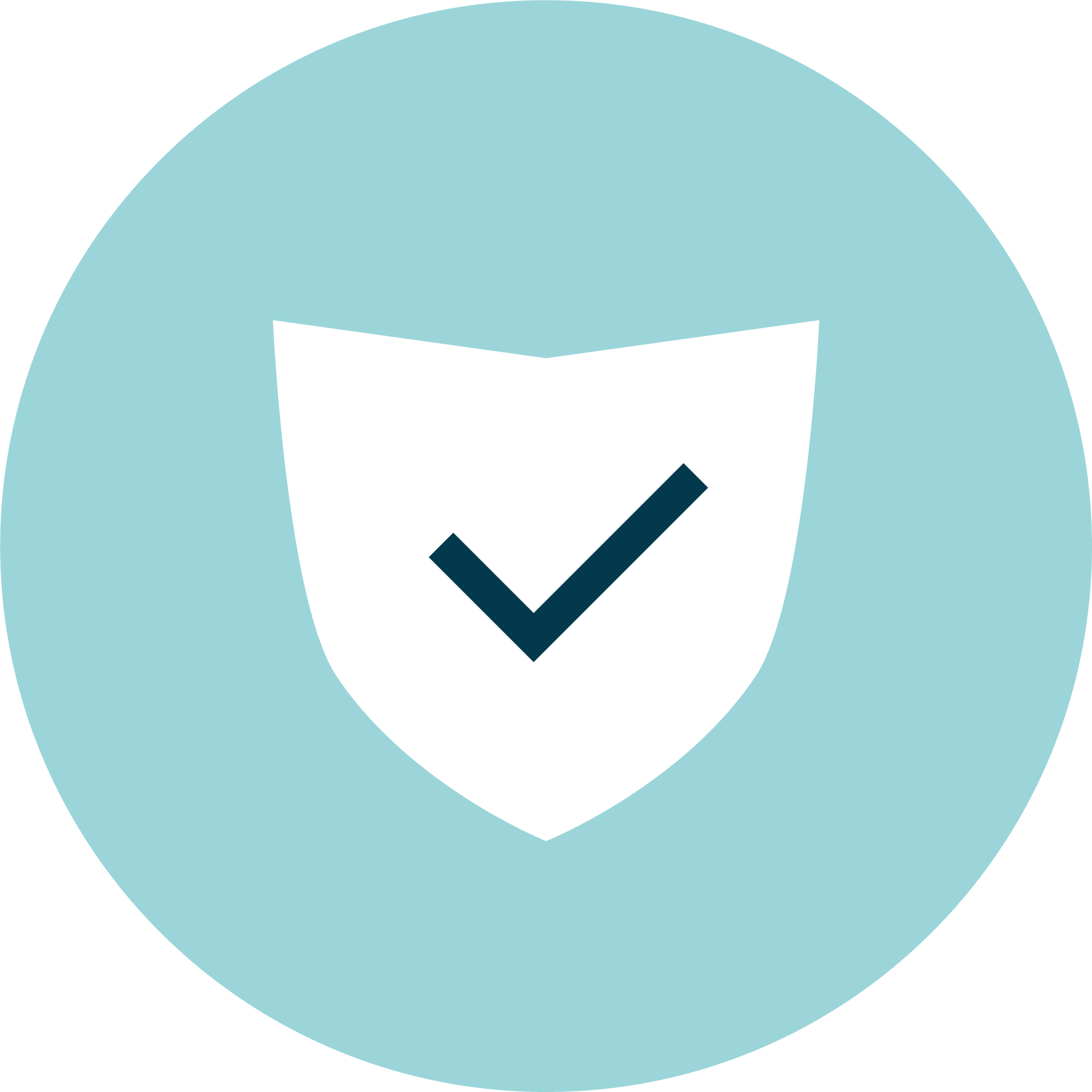 An icon showing a reduction in costs